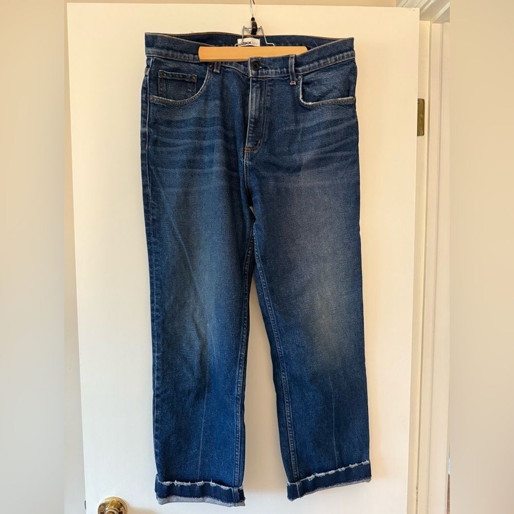 ASKK NY Women’s Dark Blue Straight Jeans